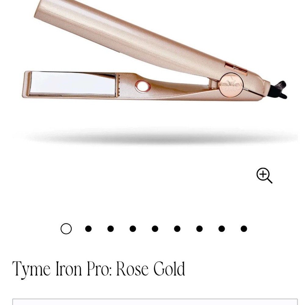 Tyme Iron Pro: Rose Gold Duo Flat Iron and Curler - brand new